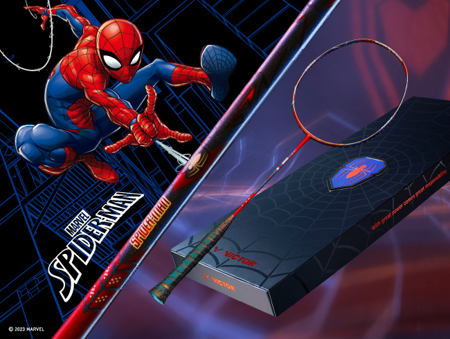 VICTOR Unveils Spider-Man Themed Limited Racket Set