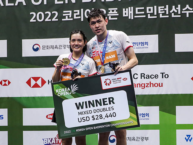 Tan Kian Meng/Lai Pei Jing meraih gelar Ganda Campuran di Korea Open 2022!